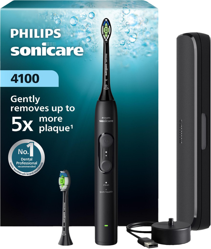 Philips Sonicare 4100 Series HX4044/52 Schwarz verpackung