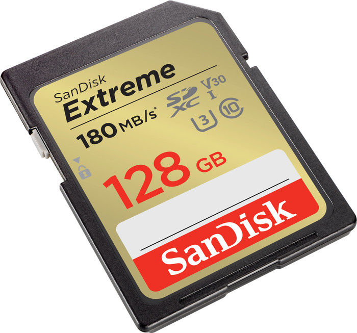 SanDisk SDXC Extreme 128GB 90MB/s front