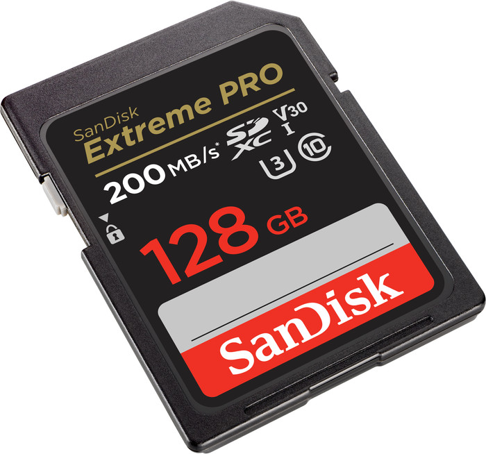 SanDisk SDXC Extreme Pro 128GB 90 MB/s vorne