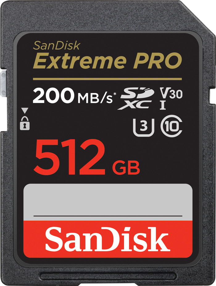 SanDisk SDXC Extreme Pro 512GB 140MB/s Main Image