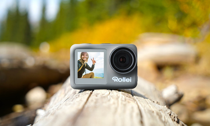 Rollei Action Camera 9S with Accessories product in use