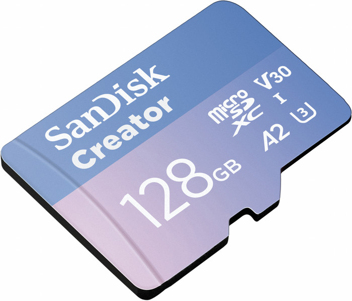 SANDISK microSDXC Creator 128GB 90 MB/s linke seite