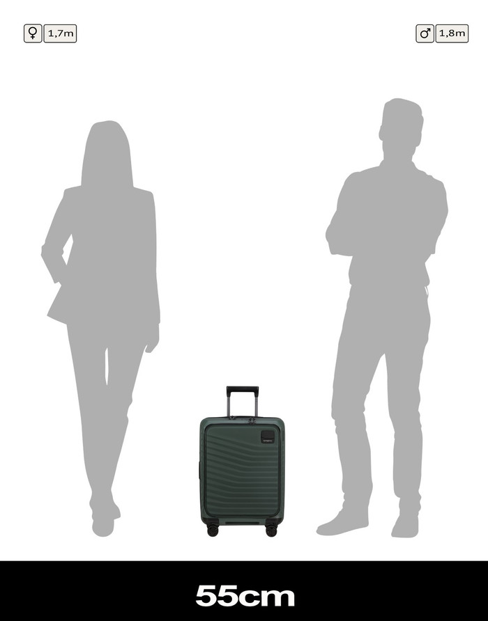 Samsonite Intuo Spinner Easy Access Expandable 55 cm Olive Green visueller lieferant