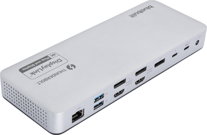 BlueBuilt Thunderbolt 4 Dockingstation mit DisplayLink rückseite