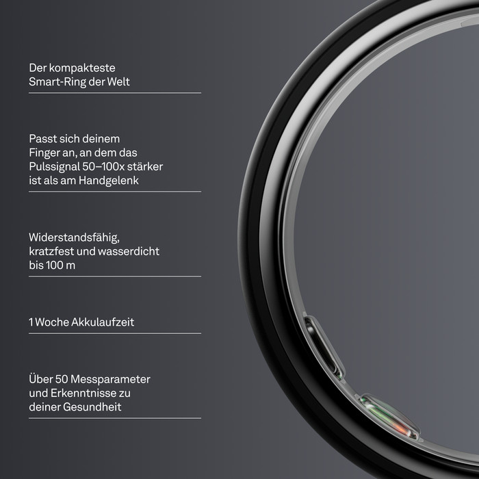 Oura Ring 5 Größe 9 Stealth visueller lieferant