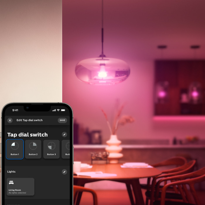 Philips Hue Tap Dial Switch - Rotary Switch - White product in use