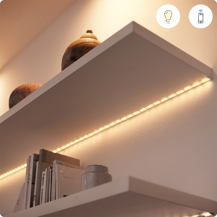 WiZ Smart Filamentlampe Standard Gold - Warmes bis kaltweißes Licht - E27 produkt in gebrauch