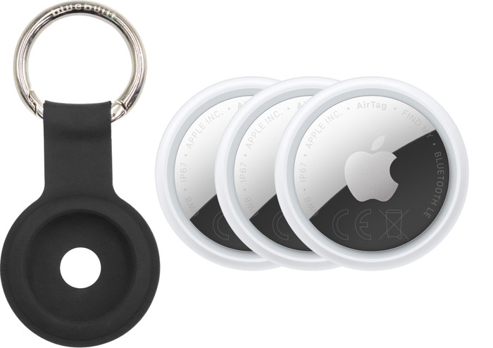 Apple AirTag 2 (3-pack) + BlueBuilt Apple AirTag Key Ring Main Image