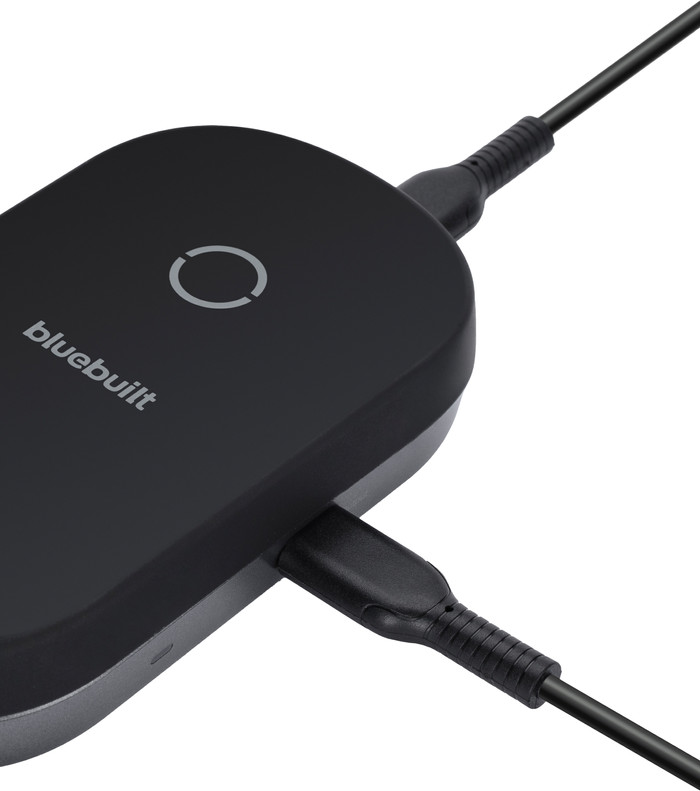 BlueBuildt 2-in-1 Wireless Charger with MagSafe and Qi2 25W Black detail