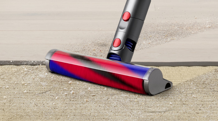Dyson Fluffy Parkettdüse produkt in gebrauch