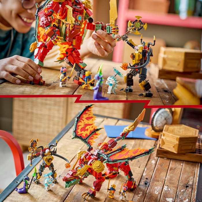 LEGO Ninjago Wyldfyres Drachenmech 71868 produkt in gebrauch