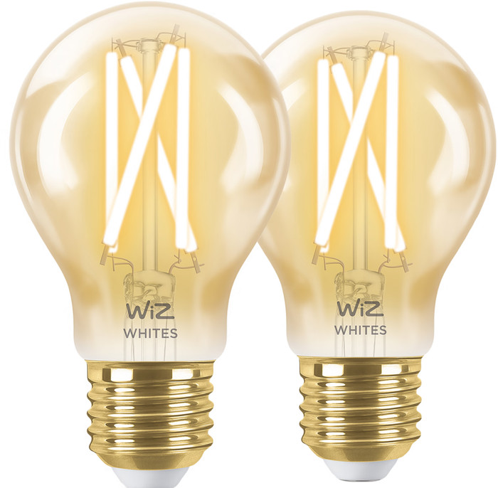 WiZ Smart Filamentlampe Standard Gold Doppelpack - Warmes bis kaltweißes Licht - E27 Main Image