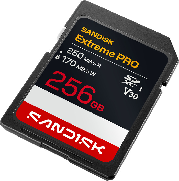 SANDISK Extreme PRO SDXC 256GB 170 MB/s vorne