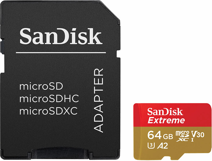 SanDisk microSDXC Extreme 64GB 80 MB/s vorne