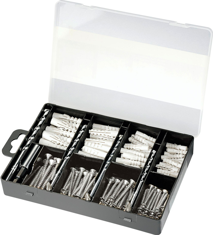 Bosch 173-teiliges Dübel- und Schraubenset innen