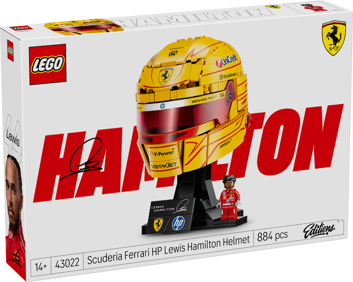 LEGO Editions Scuderia Ferrari HP Lewis Hamilton Helm 43022 verpackung