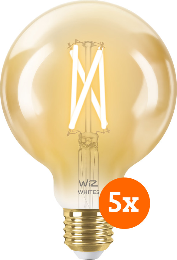 WiZ Smart-Filamentlampe Globe 5er-Pack - Warm- bis kaltweißes Licht - E27 Main Image