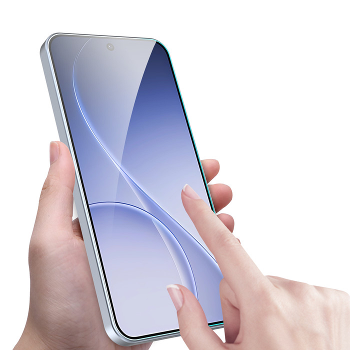Just In Case Tempered Glass OPPO Reno15 F Panzerglas produkt in gebrauch