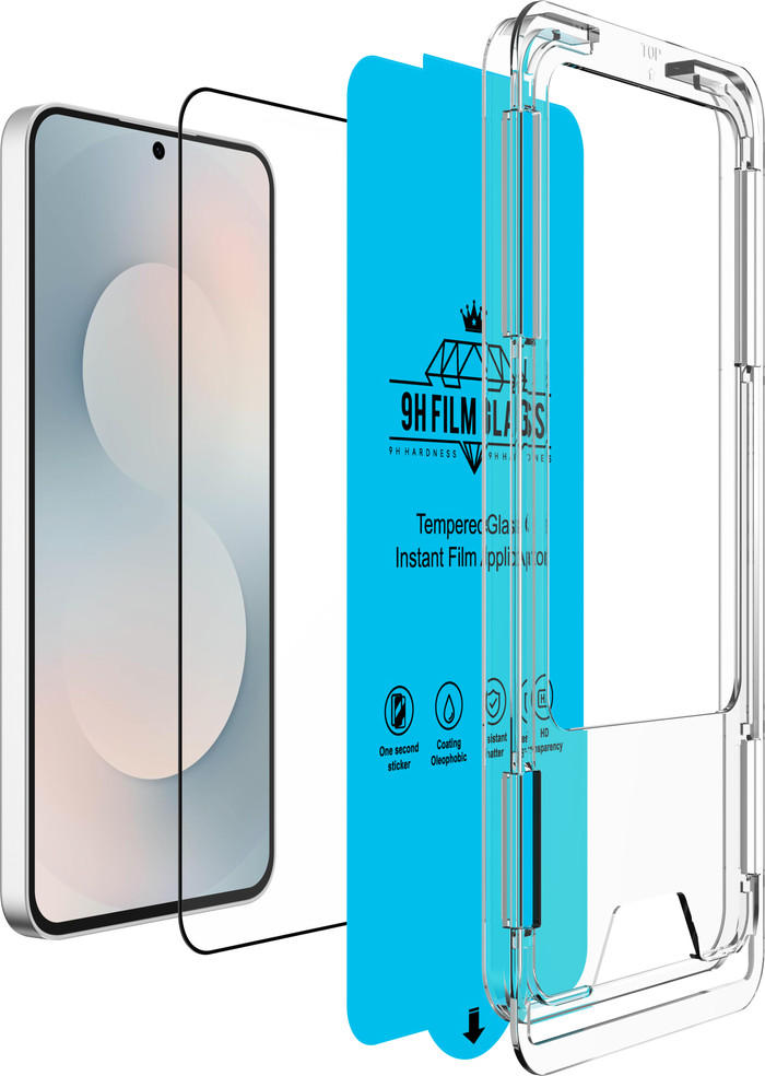 Just In Case Tempered Glass Samsung Galaxy S25 FE Panzerglas linke seite