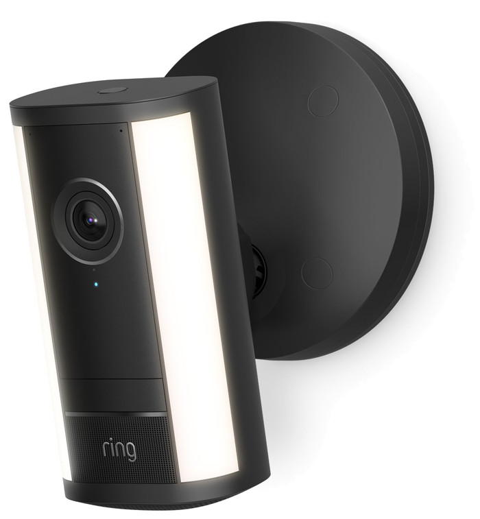 Ring Spotlight Cam Pro 2. Generation Stecker Schwarz rechte seite