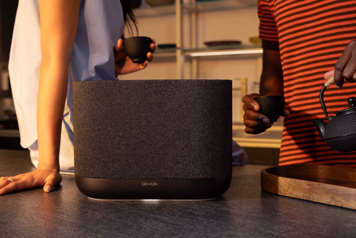 Denon Home 400 Black product in use