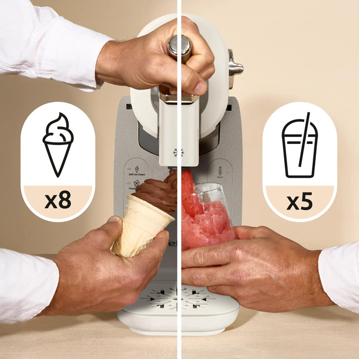 Tefal Freezi 16-in-1 Ice Cream & Frozen Drink Maker IG801A visueller lieferant