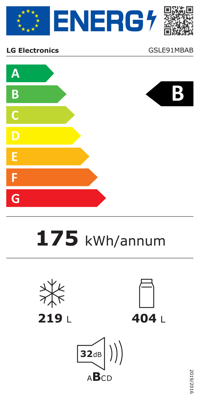 LG GSLE91MBAB energielabel