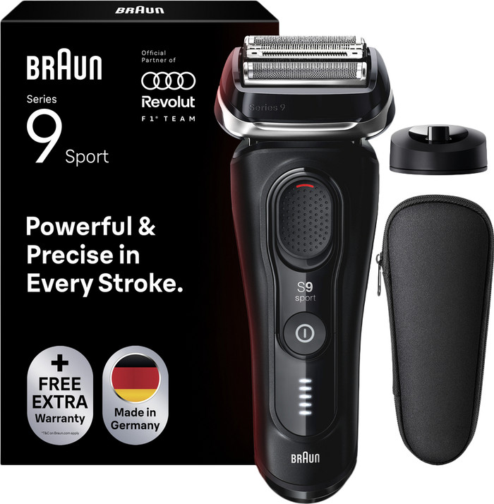 Braun Series 9 Sport 9110s Schwarz verpackung