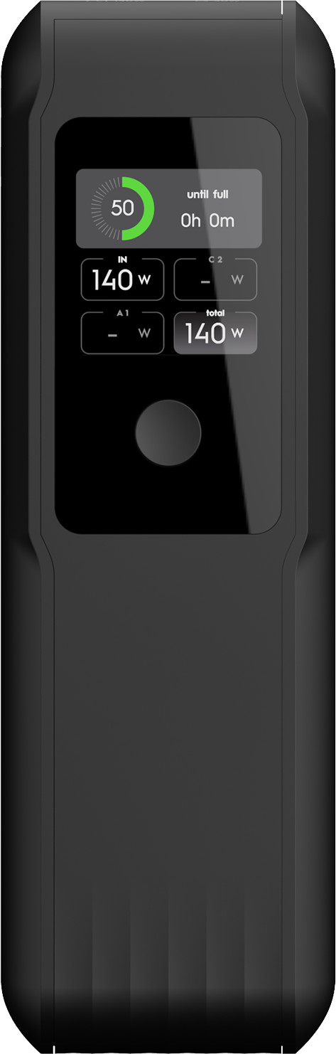 Xtorm NextGen 140 W Powerbank 27.000 mAh Schwarz linke seite