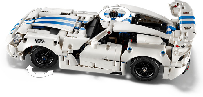 LEGO Technic Dodge Viper GTS-R Sportwagen 42234 detail