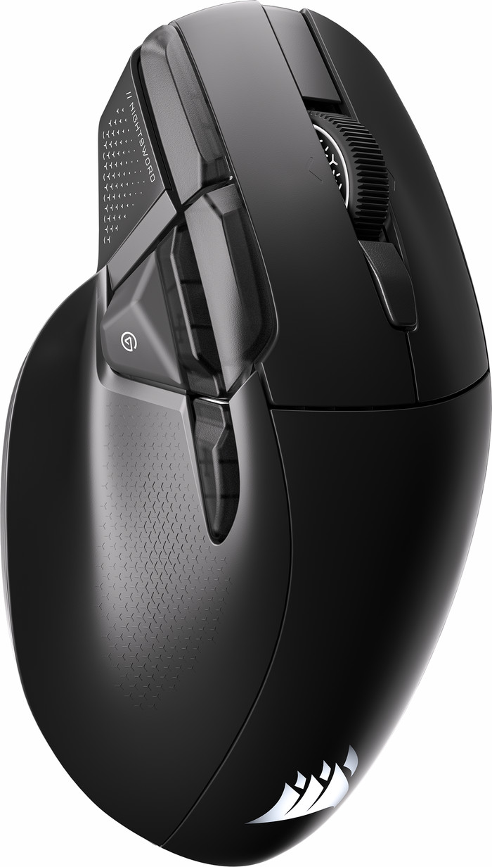 Corsair Nightsword V2 Stream Deck Wireless Gaming Mouse Black left side
