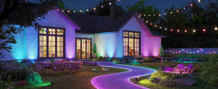 Govee Outdoor Spotlights Duo Pack product in use