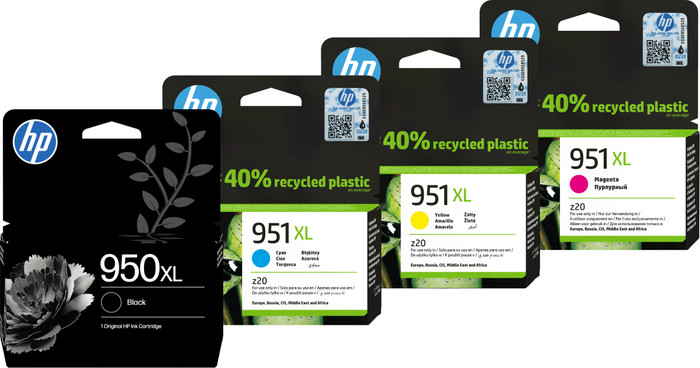 HP 951XL Druckerpatronen Schwarz/Farbe Multipack Main Image
