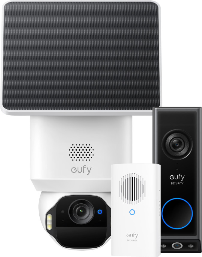 eufy SoloCam E42 + Video Doorbell E340 + Chime Main Image