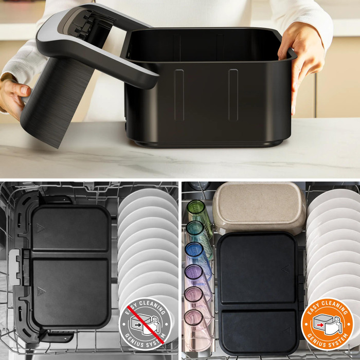 Tefal Ever Fry Dual Flex EY9288 product in use