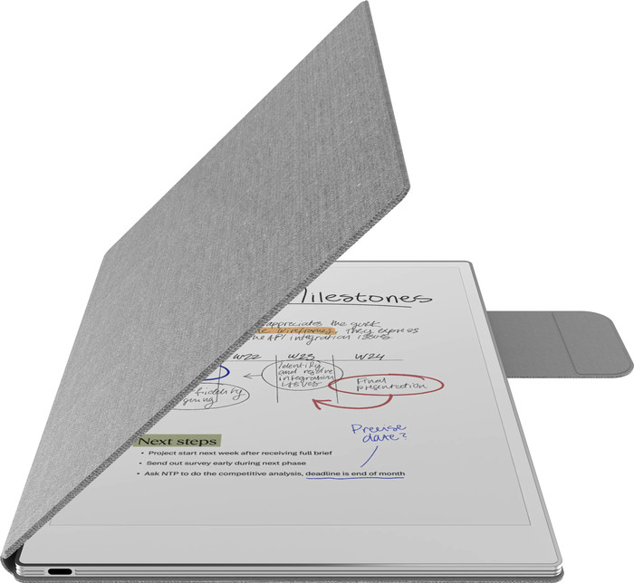 BlueBuilt reMarkable Paper Pro Book Case Grau detail