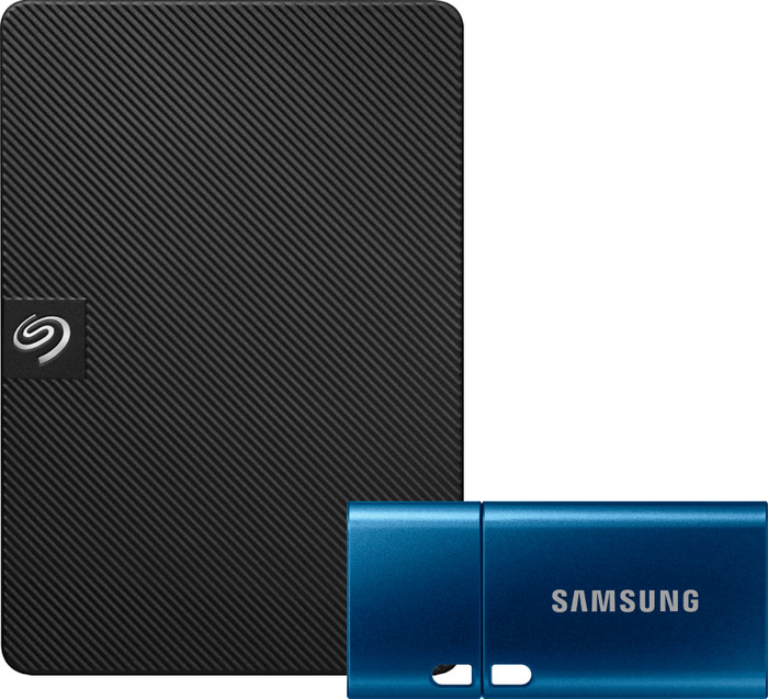 Seagate Expansion Portable 1 TB + Samsung USB-C Flash Drive 64 GB Main Image