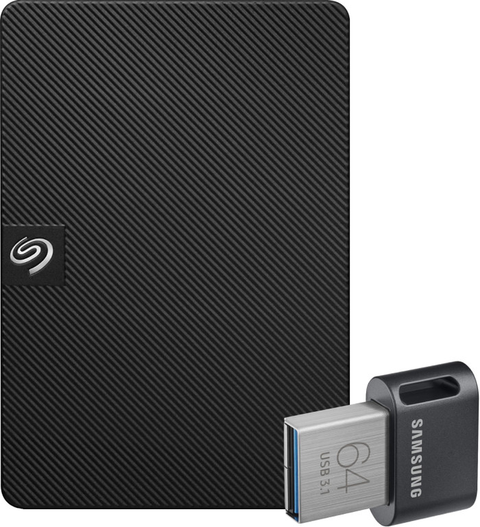 Seagate Expansion Portable 1 TB + Samsung Fit Plus USB 64 GB Main Image