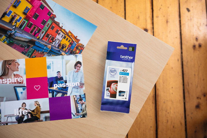 Brother LC-427 Cartridge Cyan product in use