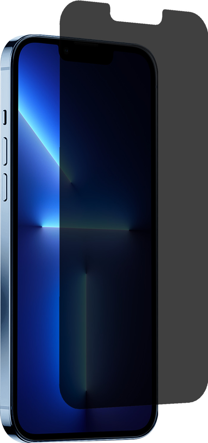 BlueBuilt Apple iPhone 14/13/13 Pro Privacy Filter Screen Protector Glass left side