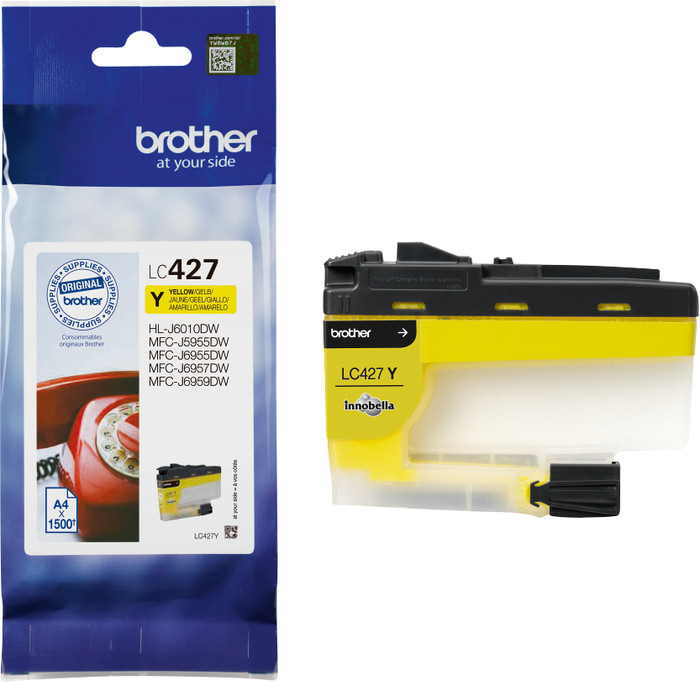 Brother LC-427 Cartridge Yellow product in use
