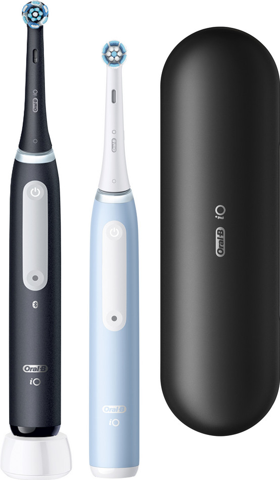 Oral-B iO 3 Schwarz und Blau Doppelpack Main Image