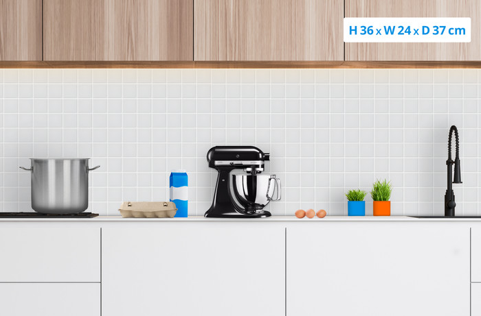 KitchenAid Artisan Mixer 5KSM125 Onyx Black + Ice Cream Maker visual Coolblue 1