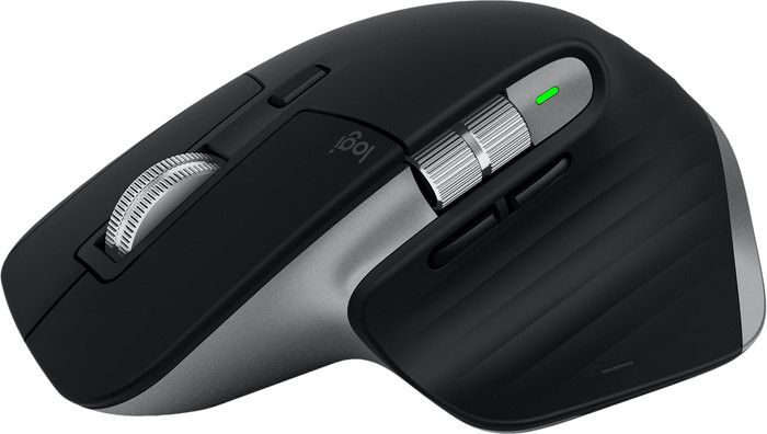 Logitech MX Master 3S for Mac Space Gray left side