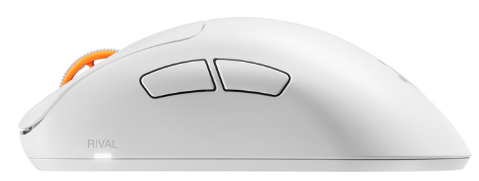 SteelSeries Rival Pro WL Mini Wireless Gaming Mouse White left side