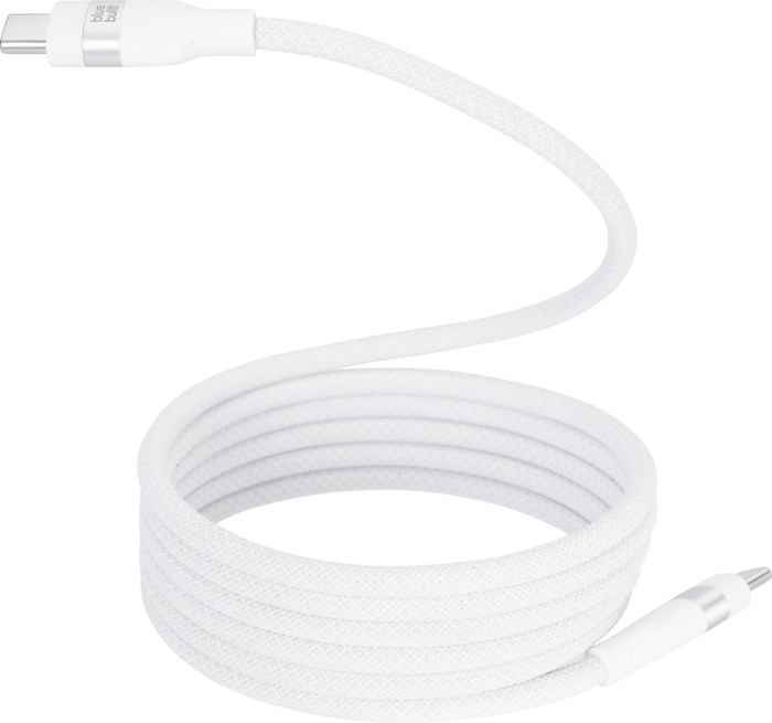 BlueBuilt USB-C-auf-USB-C-Kabel 1,5 m Magnetisch Nylon Weiß detail