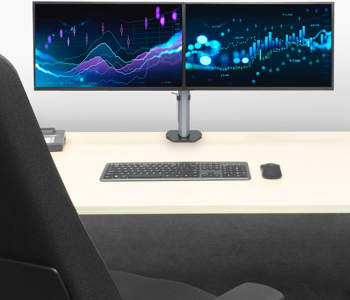 ACT AC8336 Monitor Arm 2 Screens product in use