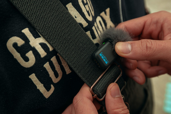 GoPro Kabelloses Mikrofon Komplettset produkt in gebrauch