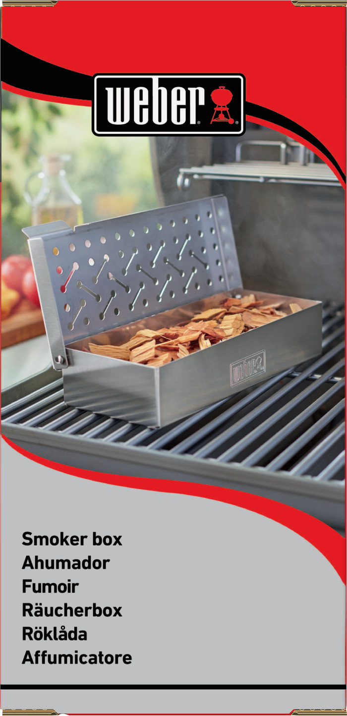 Weber Universal Smoke Box Stainless Steel packaging