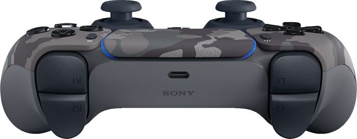 Kablloser Controller Sony PlayStation 5 DualSense Grey Camo + BlueBuilt-Ladestation null